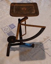 Briefwaage antik vintage signiert Messing, voll funktionsfähig, bis 250 g