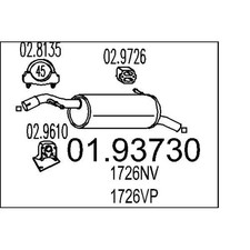 MTS Endtopf Neu für Citroen
