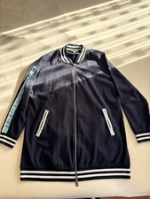 Comma College Sweat Jacke Oversize Größe 42, Dunkelblau, Guter Zustand