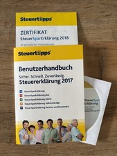 SteuerSparErklärung 2018 für Steuerjahr 2017