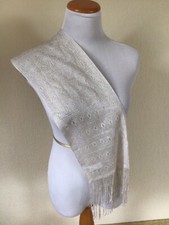 weicher uni Schal mit Fransen, Stola, Damen