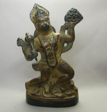 Hanuman Affengott Statue Bronze  - 24,5 cm Deity Inkarnation Shiva Himalaya k2