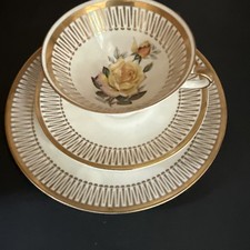 Winterling Sammeltasse Sammelgedeck Gold Grün Gelb Rosa Rosen Kaffee Tee Set Rot