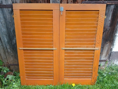 Paar fensterladen holz - 1,