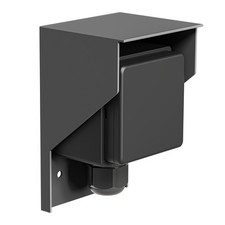 Aufputz Steckdose PIWI für außen, IP44, 1-fach, anthrazit