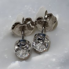 ? Brillantohrstecker Platin 0,46ct si 1 - si 2 Farbe: W (Wesselton)  1.300€ ?