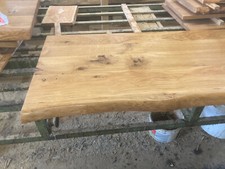 Küchenarbeitsplatte, Eiche, rustikal, Massivholz Tischplatte, 200x63x4,5cm