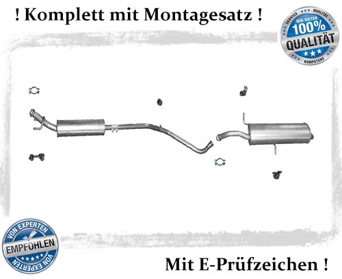 Auspuffanlage für citroen - für, c4