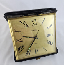 RAR!! Großer Reisewecker EUROPA Wecker Tischuhr Mechanisch Handaufzug TOP