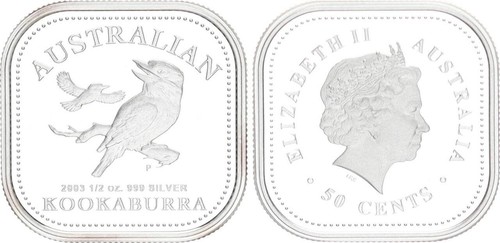 Australien cent 2oz - 50, 1/2oz