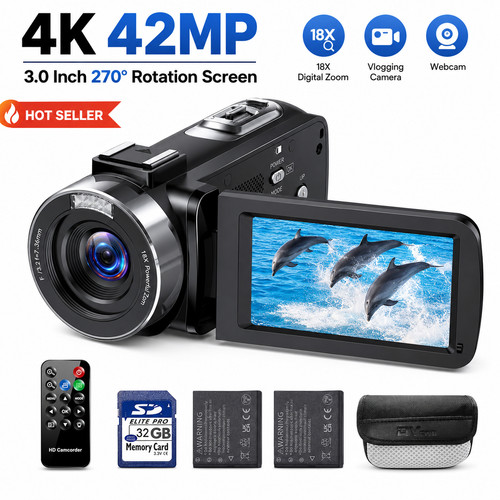 Videokamera camcorder 42mp - 4k,