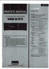 Sansui  Service Manual  für AU- G 77 X  Copy