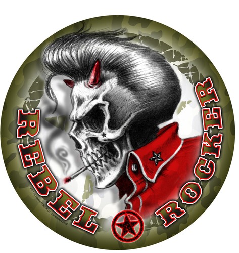 Aufkleber rebel rocker - aufkleber,