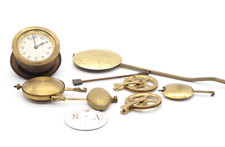 Uhren Set zum Basteln Konvolut Zifferblatt Pendel Messing Vintage alt