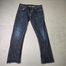 Nudie Jeans Mens 38x34 Blue