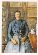 AK ART PAUL CEZANNE Frau an