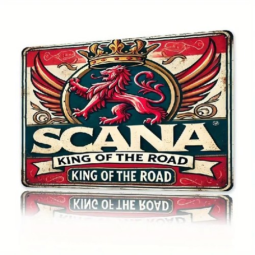 Blechschild scania lkw king - blechschild, of