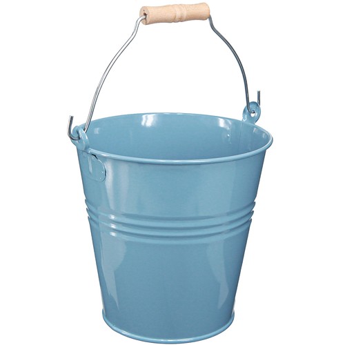 Eimer blau metall blumenkübel - eimer,