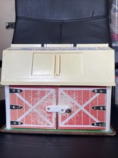 Vintage 1967 Fisher Price Spiel Familie Bauernhof Scheune Spielzeug