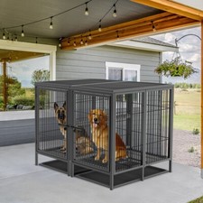 EXTRA Groß Hundekäfig Metall