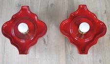 2x HUSTADT Wand-Lampe Rot Fat