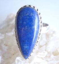 Ring mit Lapis Lazuli,  925er Silber, Gr. 18,1 - Blau
