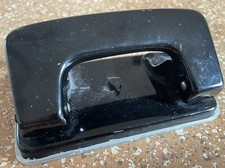 Brause Alter Büro Locher Vintage Metall Schwarz von Nr.2210 Iserlohn um 1969