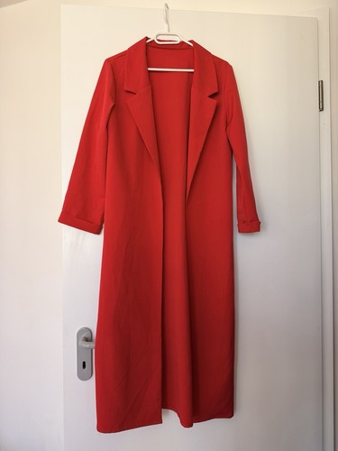 Damen mantel rot - mantel, aus