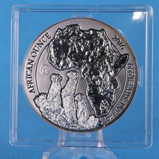 Ruanda 2016 African Ounce Suricate Privy F15 50 RWF 1 Oz Silber 999 ST