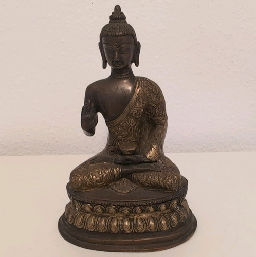 Buddha statue metall bronze - statue,