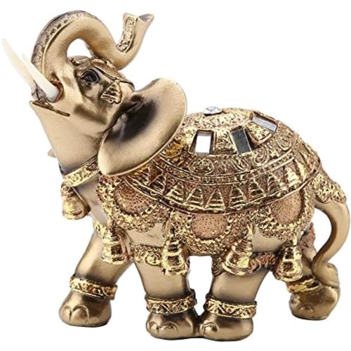 Elefantenfigur harz gold feng - elefantenfigur,