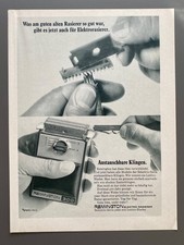 Remington Selctric Elektro-Rasierer Retro 1970 Vintage Werbung Reklame