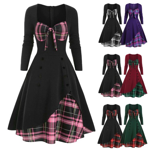 Damen steampunk gothic - damen, kleid