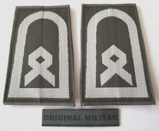 KLETT Rangabzeichen Heer Hauptfeldwebel weiß/oliv Bw Schulter Klappen Schlaufen