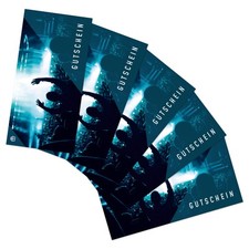 itenga 5x Geschenkgutscheine Set Konzert Postkarte zum Ausfüllen Geschenkkarte