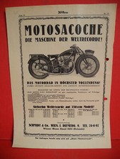 Motosacoche Motorrad Reklame