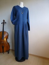 Backstage Leinen Maxikleid gr. 4  Jeansblau  Lang ca. 140 cm.