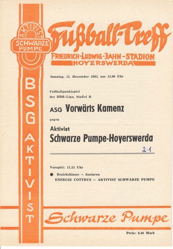 Ddr liga bsg aktivist - bsg,