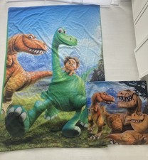 Dinosaurier Bettwäsche Set Reißverschluss Kinder Grün