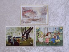 Y3hhkR - 3 x Villeroy Boch Design Vilbo Card Porzellan Postkarte - Vintage