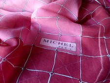 "MICHEL PARIS" Seidentuch 80 x 80 versch Rottöne