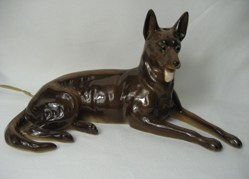 Alte schäferhund porzellan - alte,