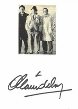 ALAIN DELON (1935 - 2024) Original Autogramm auf BK