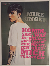Mike Singer / Marcus & Martinus 2017 BRAVO German XL Poster VERY RARE 55 x 41 cm