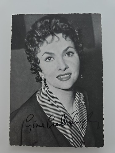 Gina lollobrigida autogramm - lollobrigida,