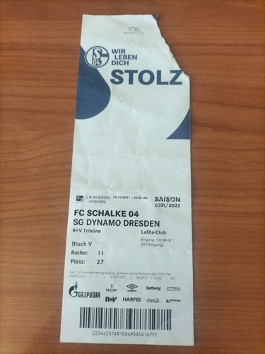 Sammler ticket schalke - sammler,