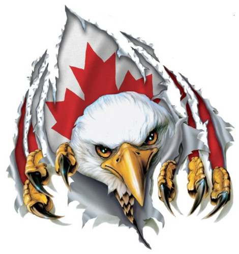 Ufkleber kanada flagge adler - ufkleber,