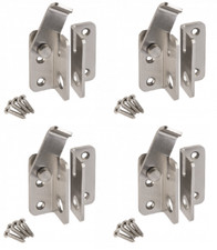 4x Torverschluss Edelstahl