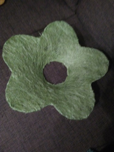 Blumenmanschette aus sisal - aus,