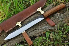  Mittelalter Arbeitsmesser Kelten Wikinger Hartholz Lederscheide MAQ1700